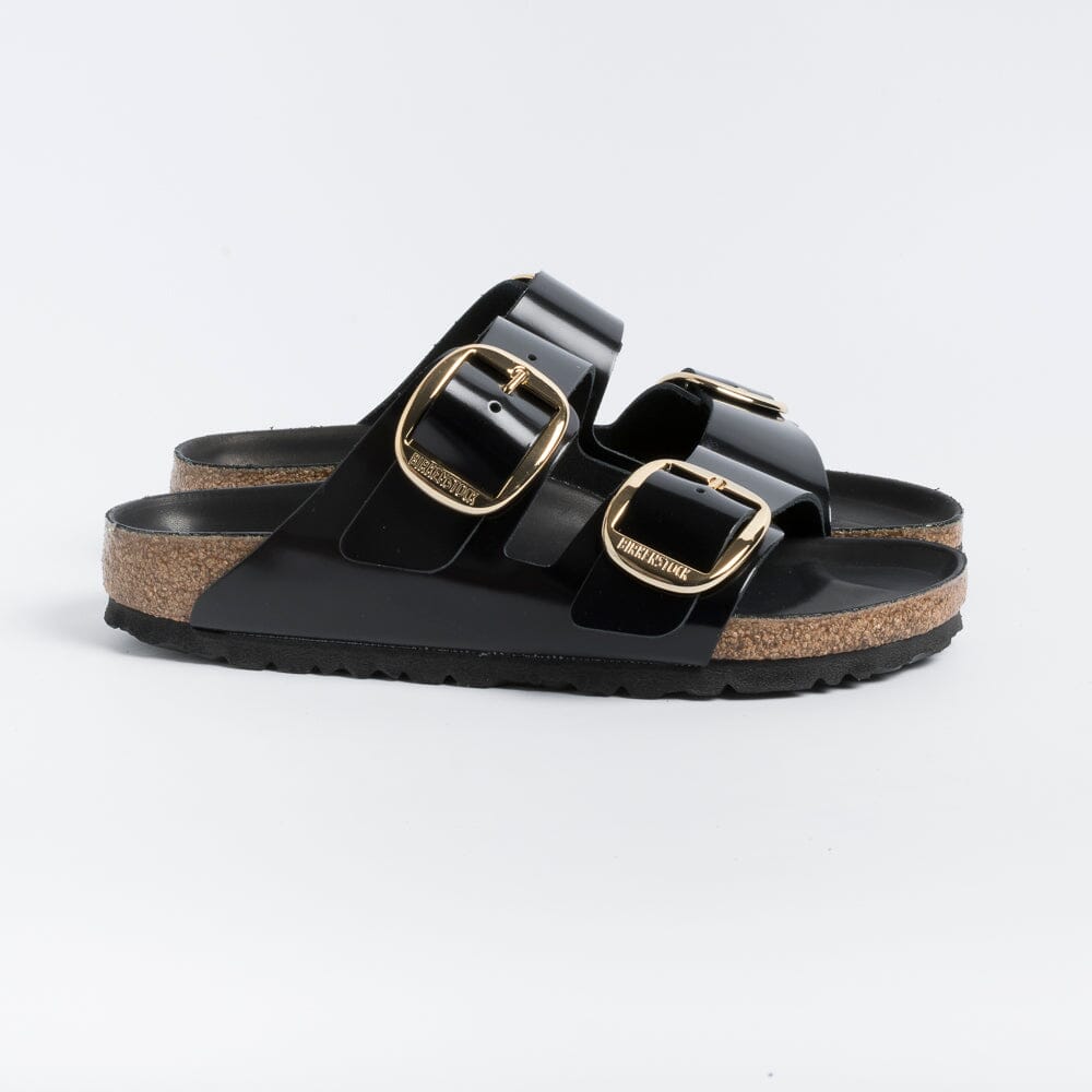 BIRKENSTOCK - Sandali bassi 1021476 - Arizona Big Buckle - Nero Lucido Scarpe Donna BIRKENSTOCK