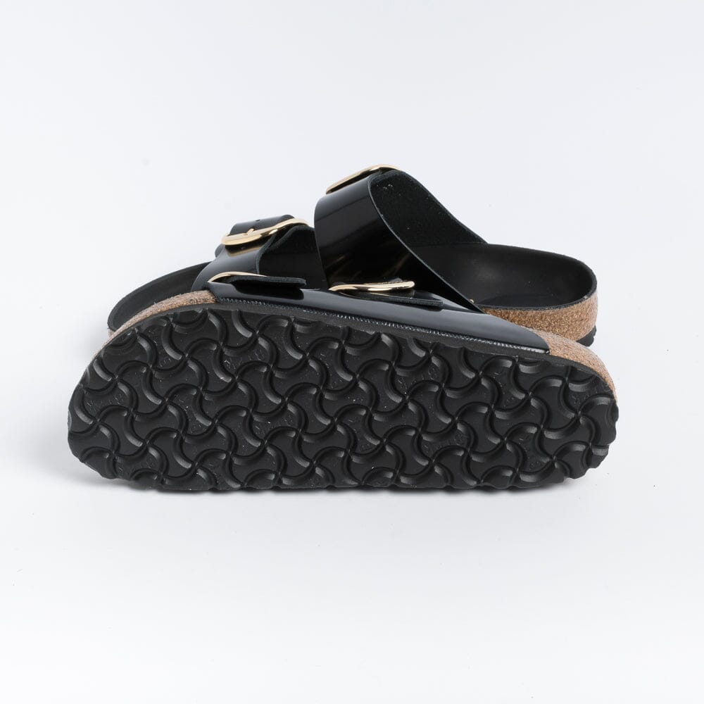 BIRKENSTOCK - Sandali bassi 1021476 - Arizona Big Buckle - Nero Lucido Scarpe Donna BIRKENSTOCK