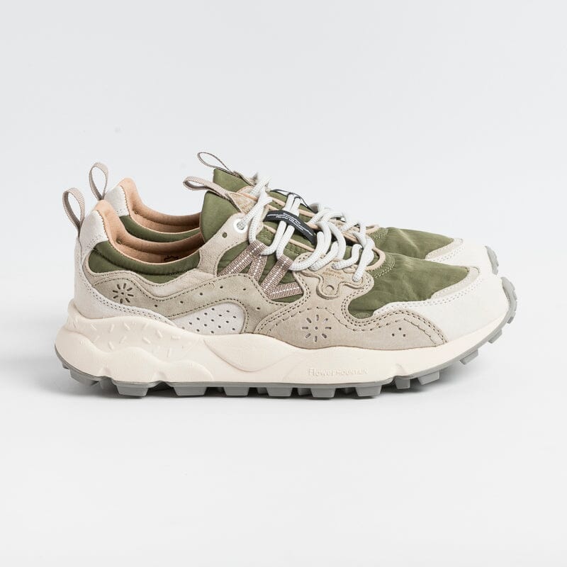 FLOWER MOUNTAIN - Sneakers Yamano 3- 1N48 Verde militare Scarpe Uomo FLOWER MOUNTAIN