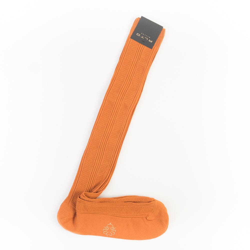 ALTO MILANO - Calzino -26PEAM2391UL_135 - Arancione Accessori Uomo Alto Milano
