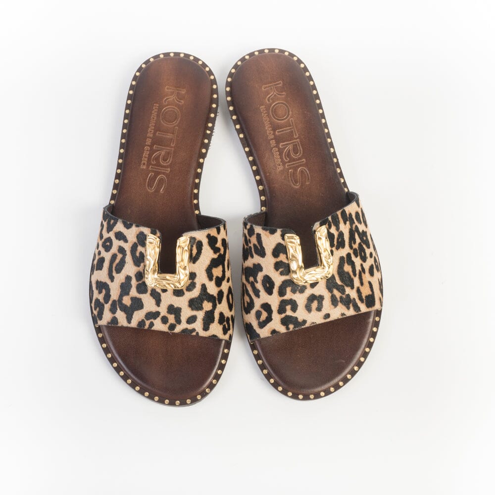 MAKIS KOTRIS - Mules - 04-108-D6 - Leo Choco Scarpe Donna MAKIS KOTRIS