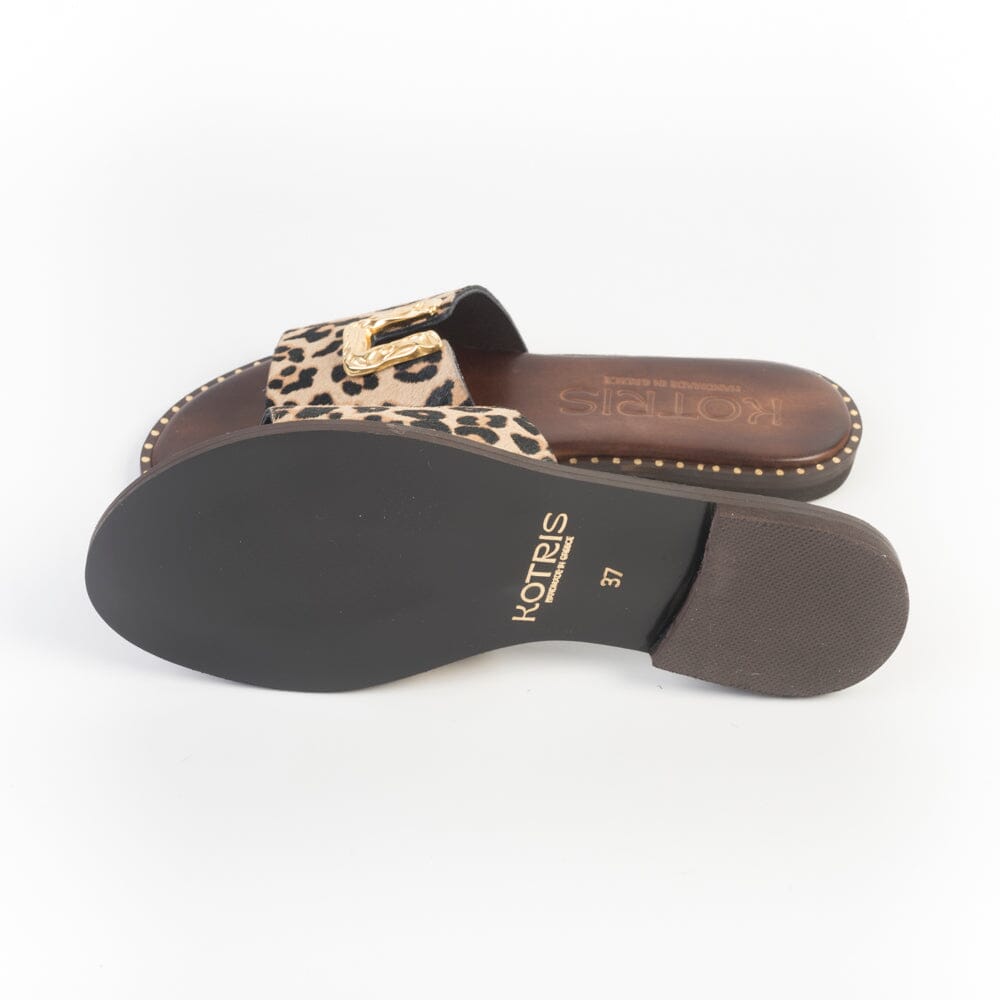 MAKIS KOTRIS - Mules - 04-108-D6 - Leo Choco Scarpe Donna MAKIS KOTRIS