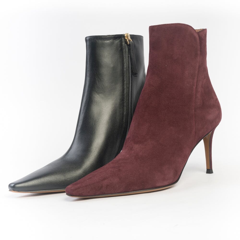 ROBERTO FESTA - Stivaletto - SAKI - Camoscio Tannico Bordeaux Scarpe Donna Roberto Festa