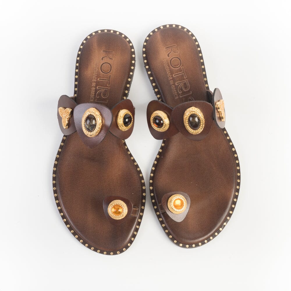 MAKIS KOTRIS - Mules K-3021 - Choco Scarpe Donna MAKIS KOTRIS
