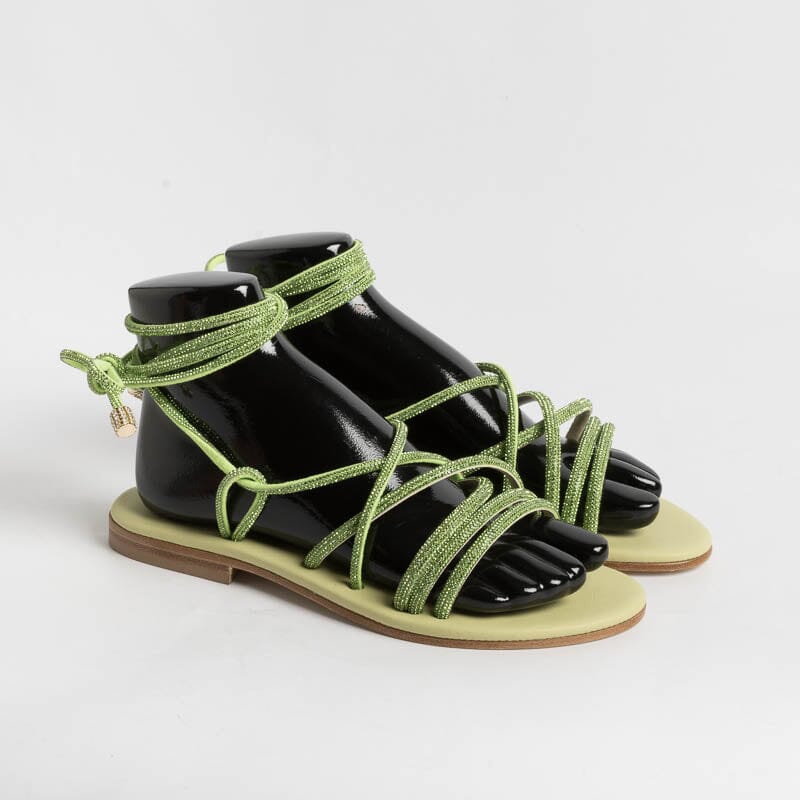 PAOLA FIORENZA - Sandali bassi- FD22 - Verde Scarpe Donna PAOLA FIORENZA