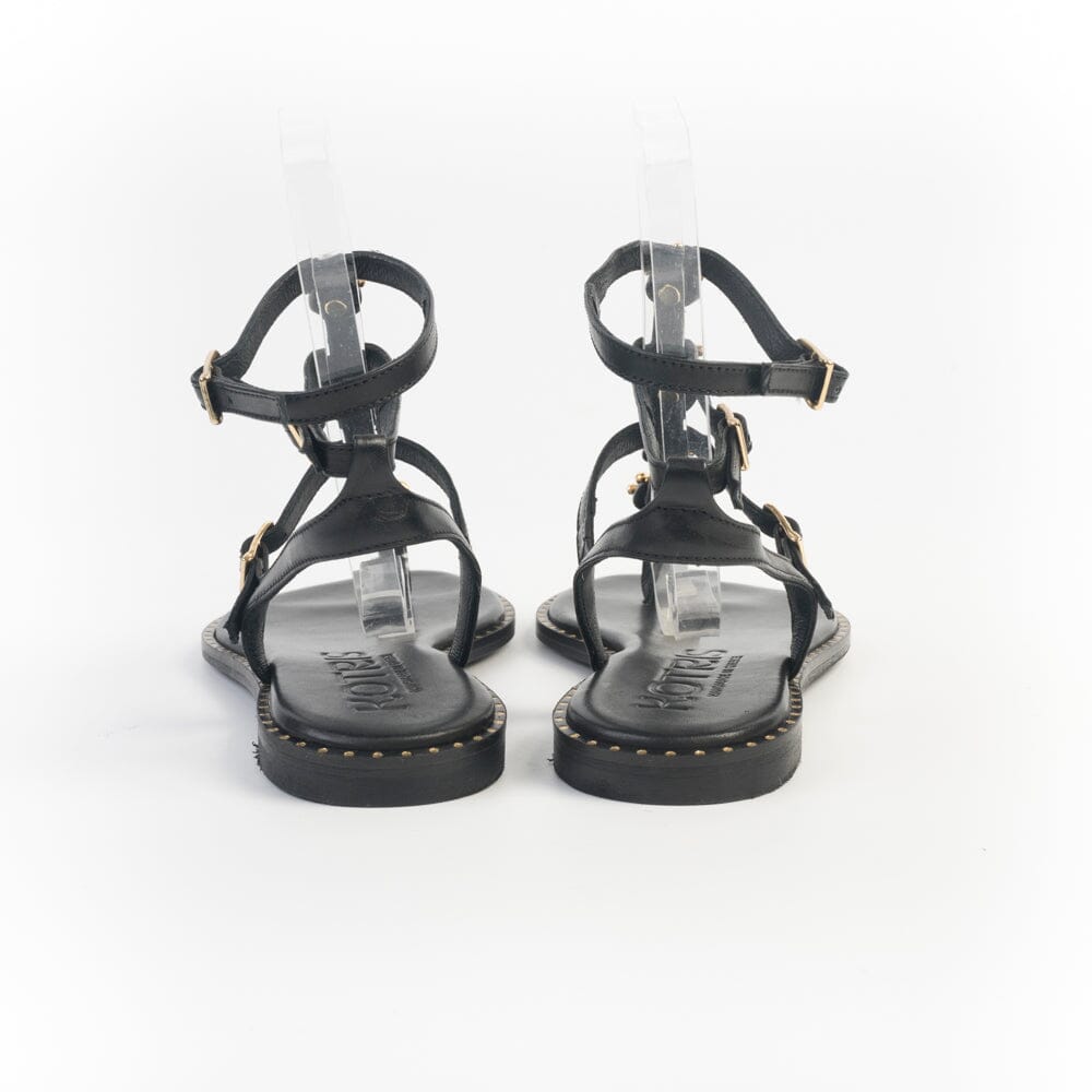 MAKIS KOTRIS - Sandali Bassi Infradito K-3017 - Nero Scarpe Donna MAKIS KOTRIS