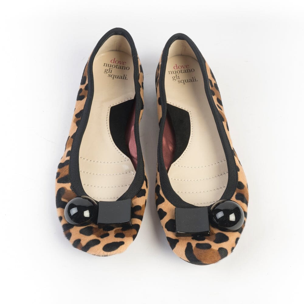 DOVE NUOTANO GLI SQUALI - Ballerina Becky - Pony Leopard Scarpe Donna DOVE NUOTANO GLI SQUALI