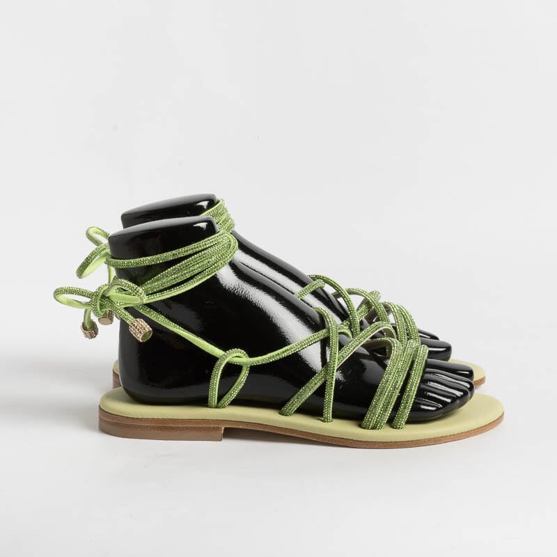 PAOLA FIORENZA - Sandali bassi- FD22 - Verde Scarpe Donna PAOLA FIORENZA