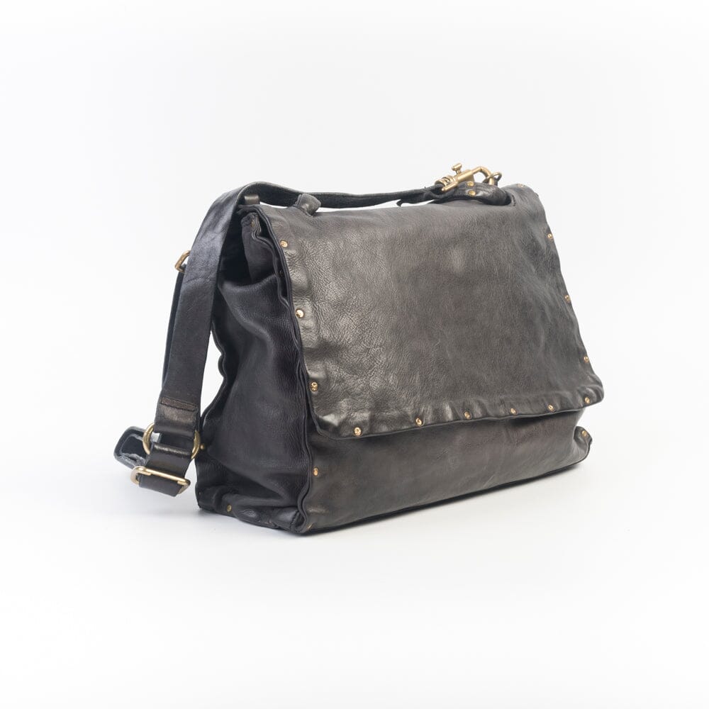 CAMPOMAGGI - Borsa a Tracolla - Zelda - Grigio Antracite Borse Campomaggi