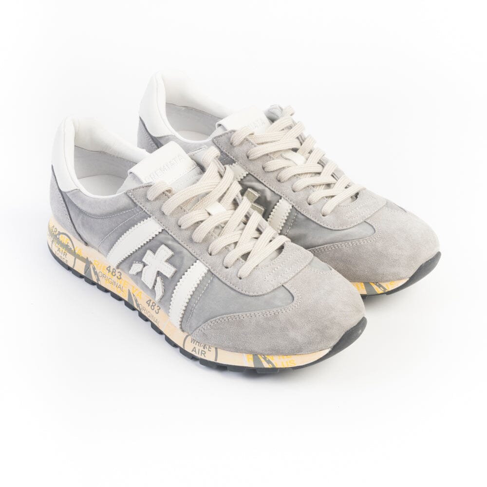 PREMIATA - Sneakers - LUCY - 8187 - Grigio Bianco Verde Scarpe Uomo Premiata - Collezione Uomo
