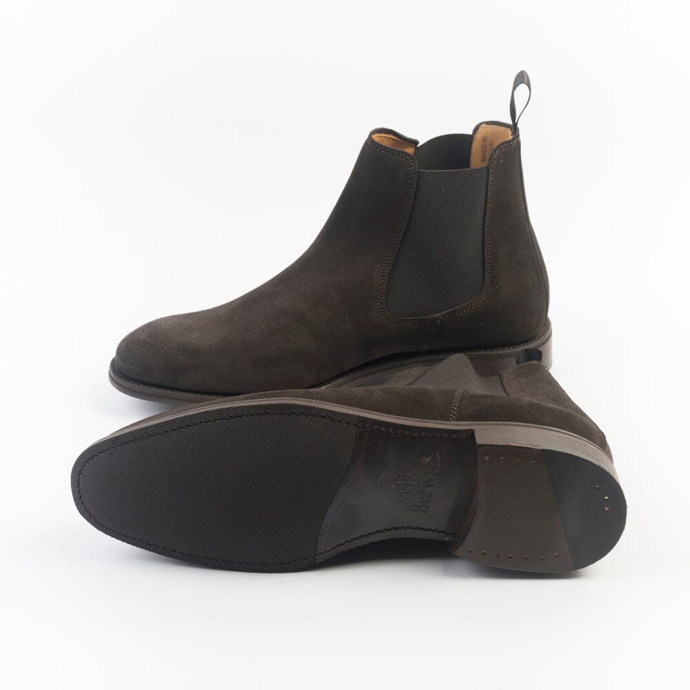 BERWICK 1707 - Beatles - 303 - Camoscio caffè Scarpe Uomo Berwick 1707