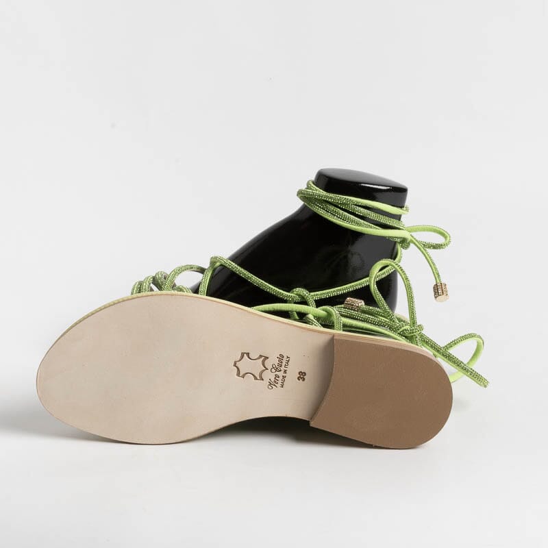 PAOLA FIORENZA - Sandali bassi- FD22 - Verde Scarpe Donna PAOLA FIORENZA