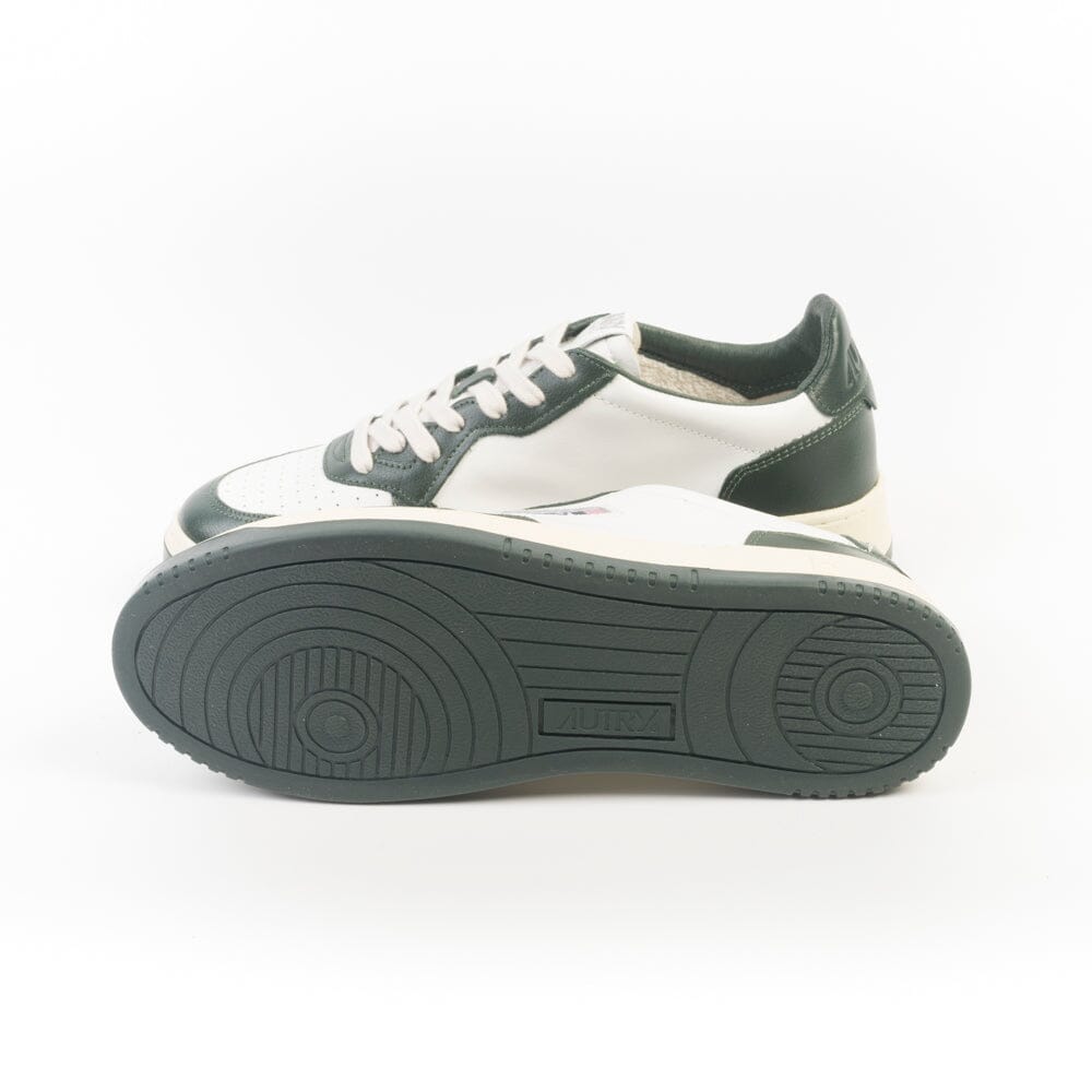 AUTRY Sneakers AULM WB49 - LOW MAN ALL LEAT - Bianco Mountain Verde Scarpe Uomo AUTRY - Collezione uomo