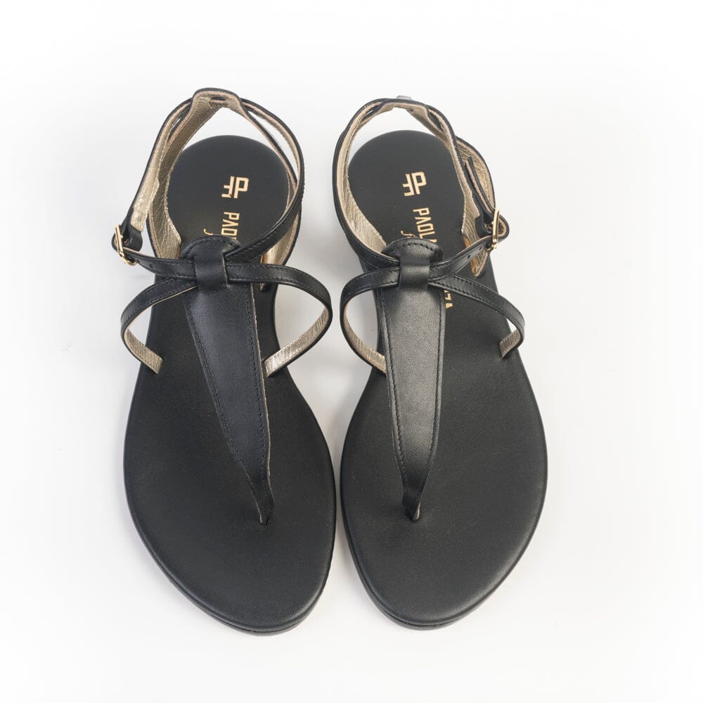 PAOLA FIORENZA - Sandali bassi - Infradito Triangolo - SS2505 - Nero Scarpe Donna PAOLA FIORENZA