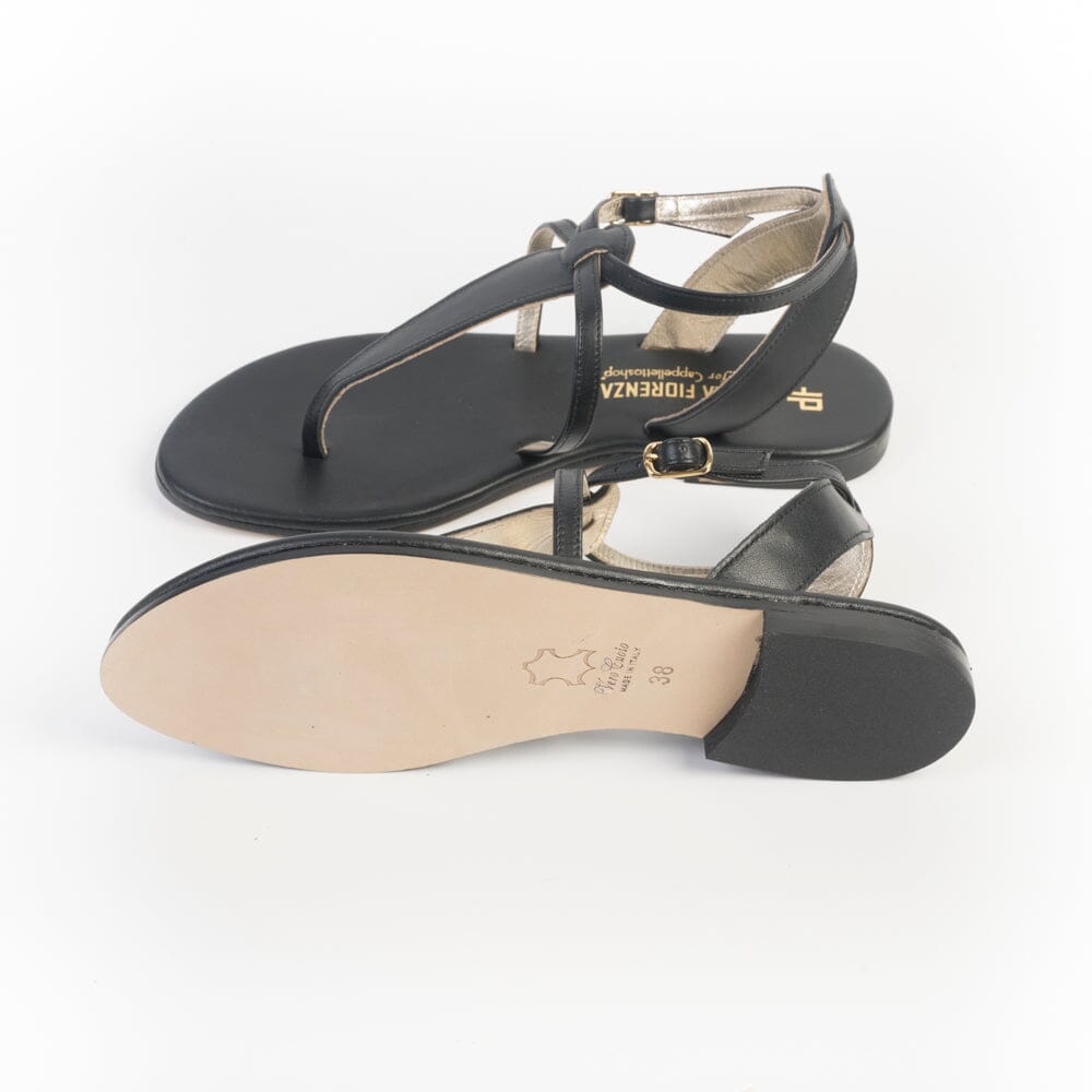 PAOLA FIORENZA - Sandali bassi - Infradito Triangolo - SS2505 - Nero Scarpe Donna PAOLA FIORENZA