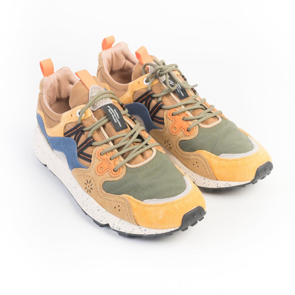 FLOWER MOUNTAIN - Sneakers Yamano 3 - 1G50 - Giallo Cachi Beige Scarpe Uomo FLOWER MOUNTAIN