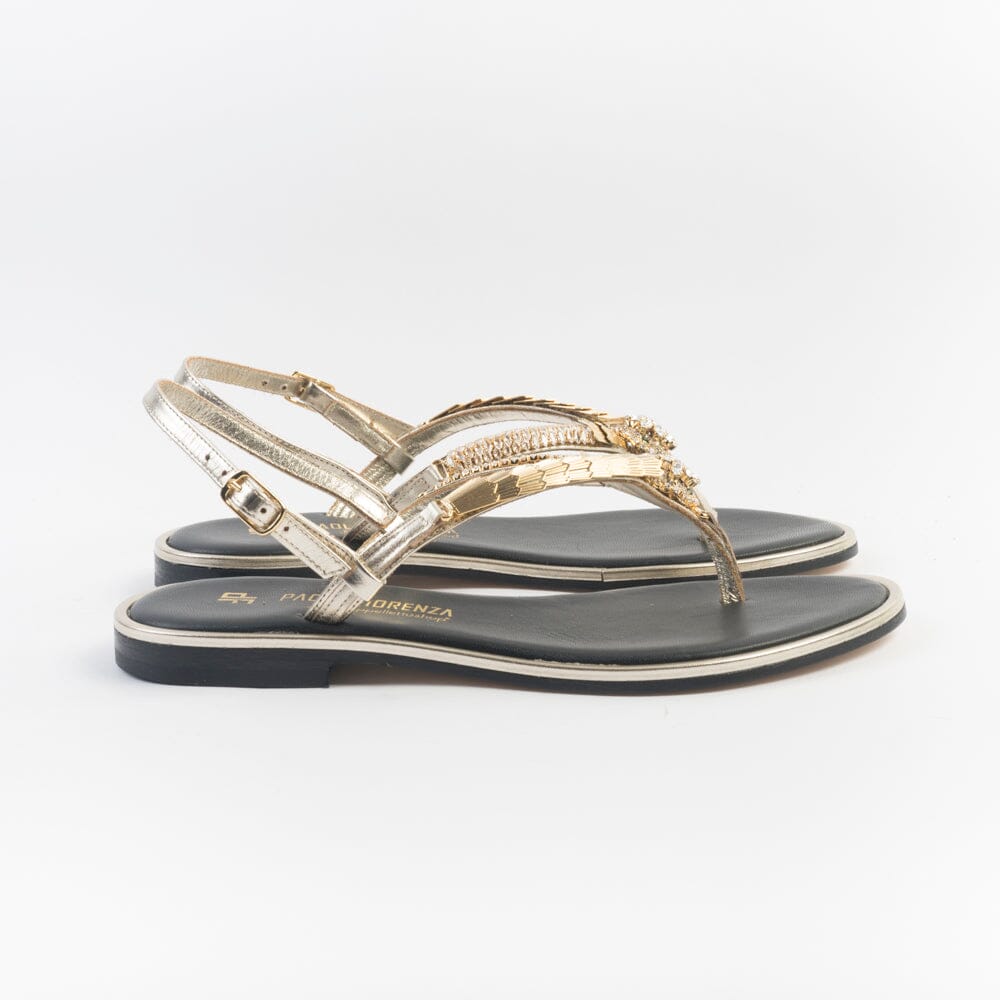 PAOLA FIORENZA - Sandali bassi infradito - PS371 - Platino Scarpe Donna PAOLA FIORENZA