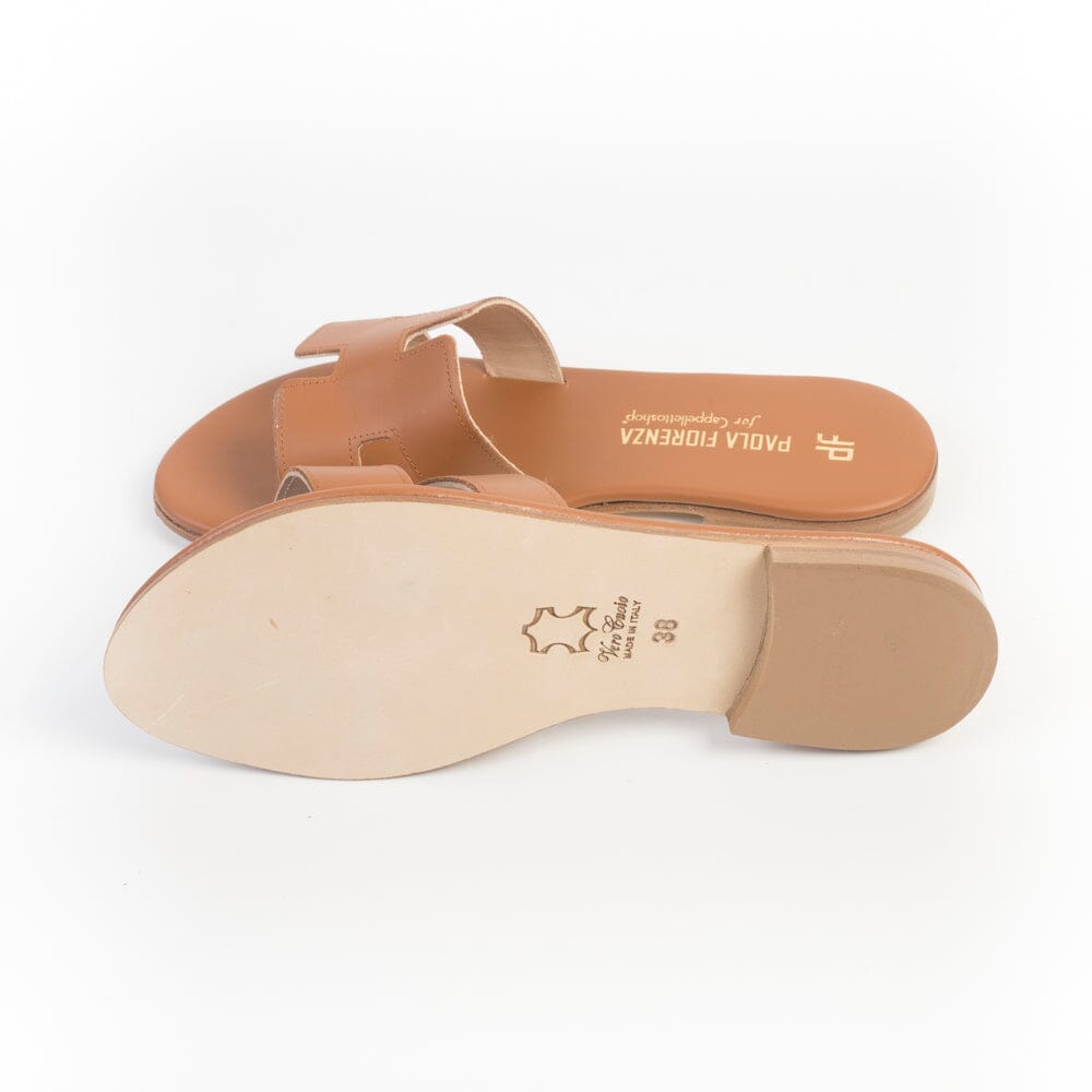 PAOLA FIORENZA - Sandali Bassi - Mules - SS2616 - H Cuoio Scarpe Donna PAOLA FIORENZA