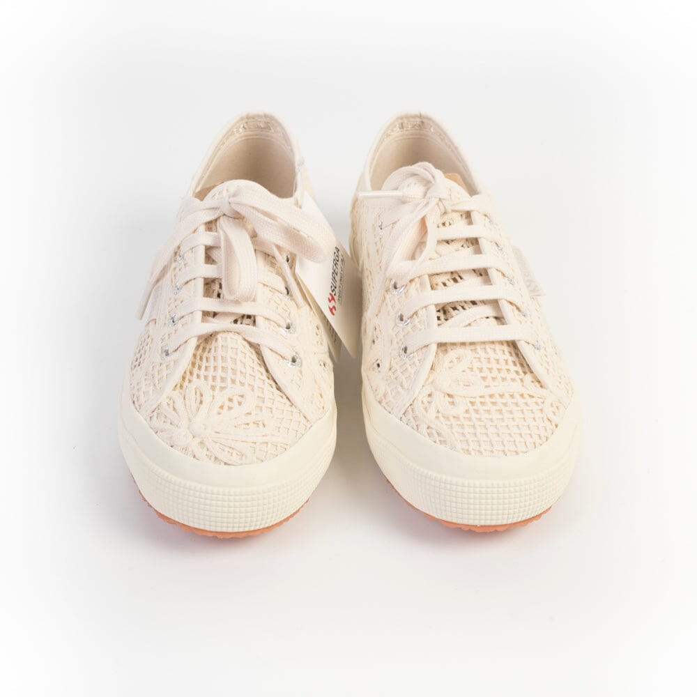 SUPERGA - Sneakers - 2750 - Crochet Flower Beige Scarpe Donna SUPERGA - Collezione Donna
