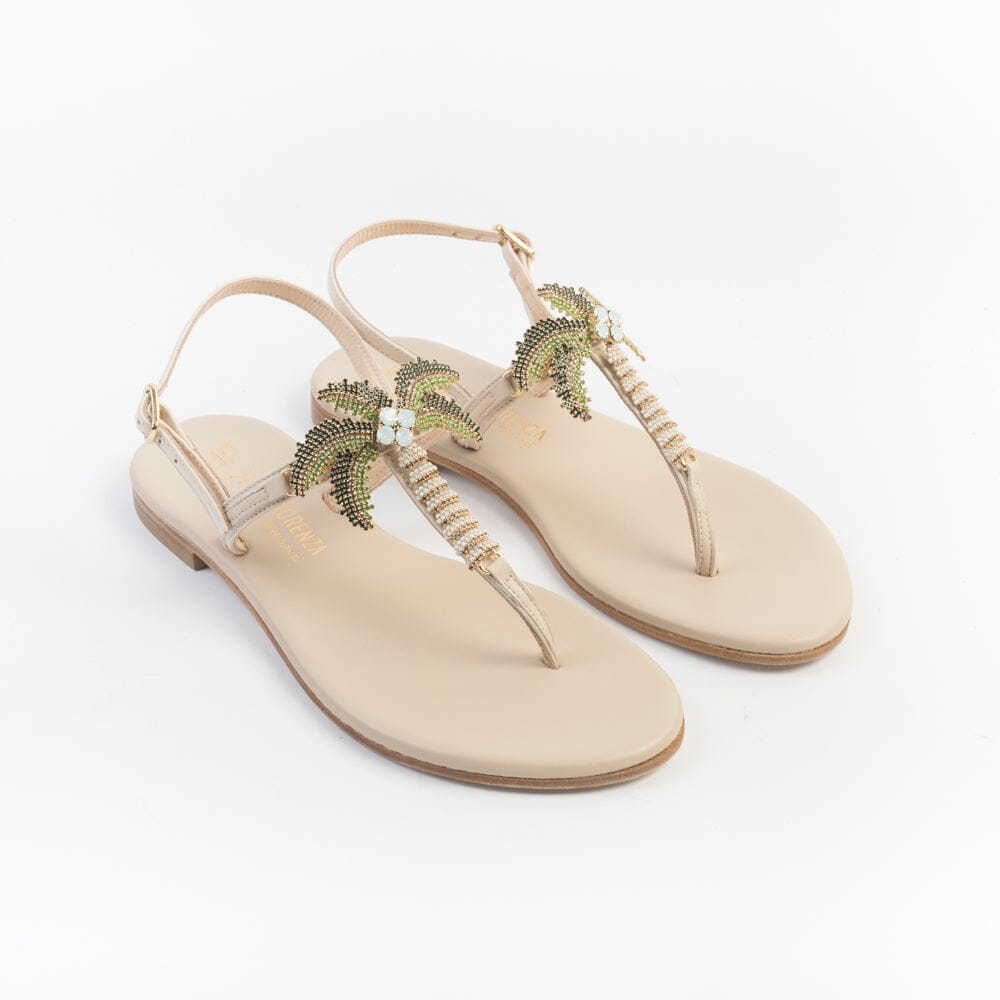 PAOLA FIORENZA - Sandali bassi infradito - LRlC2524- Beige Scarpe Donna PAOLA FIORENZA