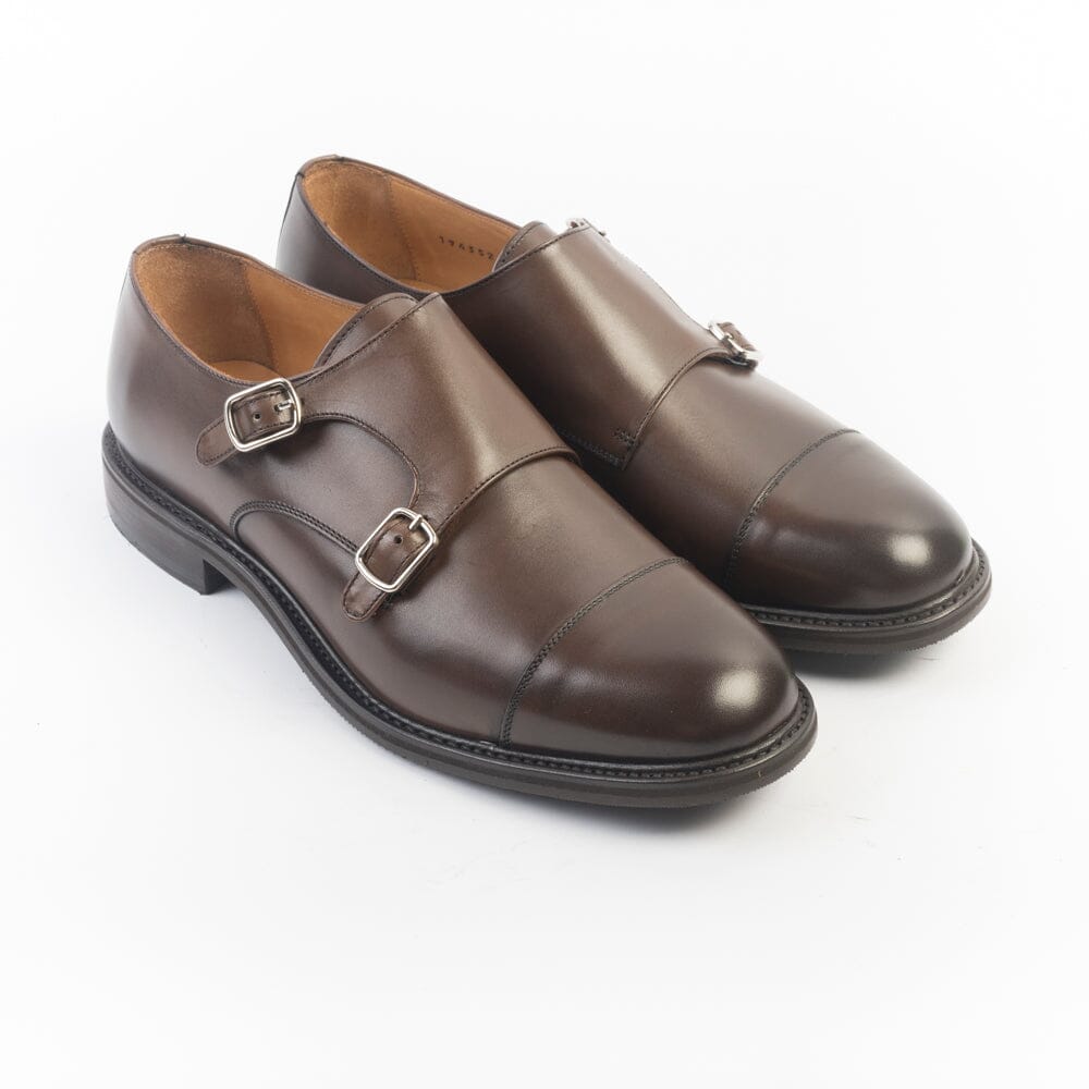 BERWICK 1707 - Doppia Fibbia - 5212 - Marrone - Fondo Gomma Scarpe Uomo Berwick 1707