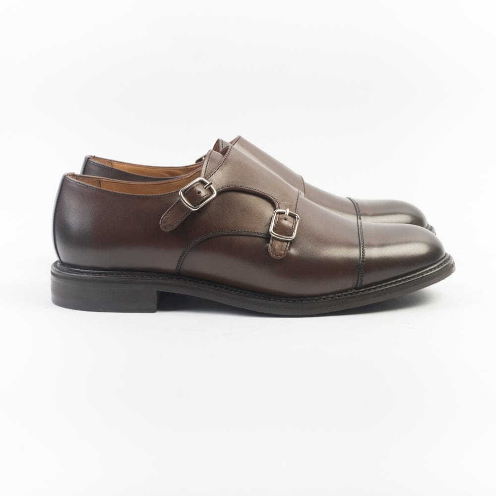 BERWICK 1707 - Doppia Fibbia - 5212 - Marrone - Fondo Gomma Scarpe Uomo Berwick 1707