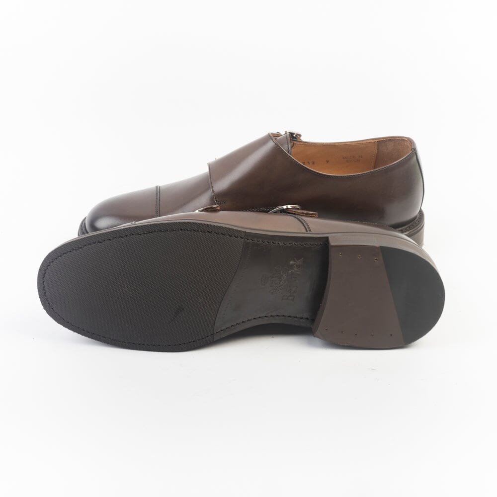 BERWICK 1707 - Doppia Fibbia - 5212 - Marrone - Fondo Gomma Scarpe Uomo Berwick 1707
