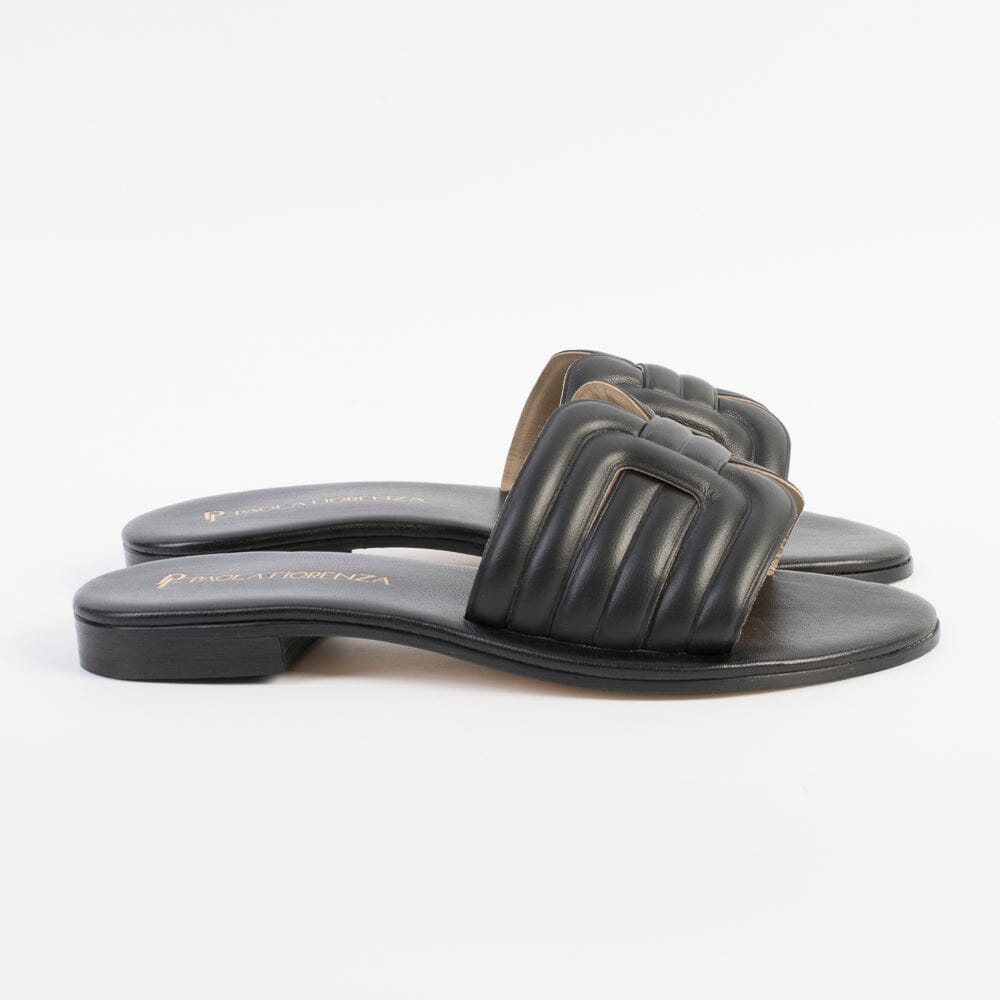 PAOLA FIORENZA - Sandali Bassi - Mules - SS2456 - Nero Scarpe Donna PAOLA FIORENZA