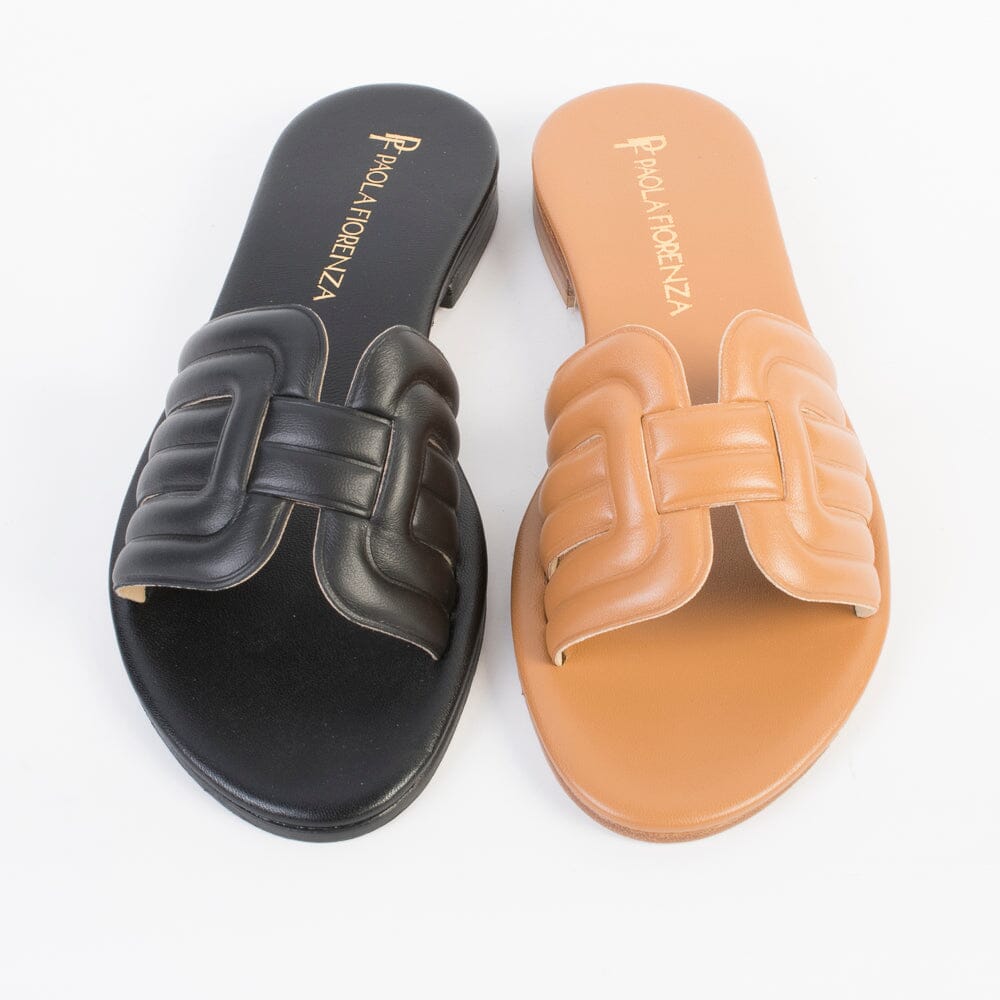 PAOLA FIORENZA - Sandali Bassi - Mules - SS2456 - Nero Scarpe Donna PAOLA FIORENZA
