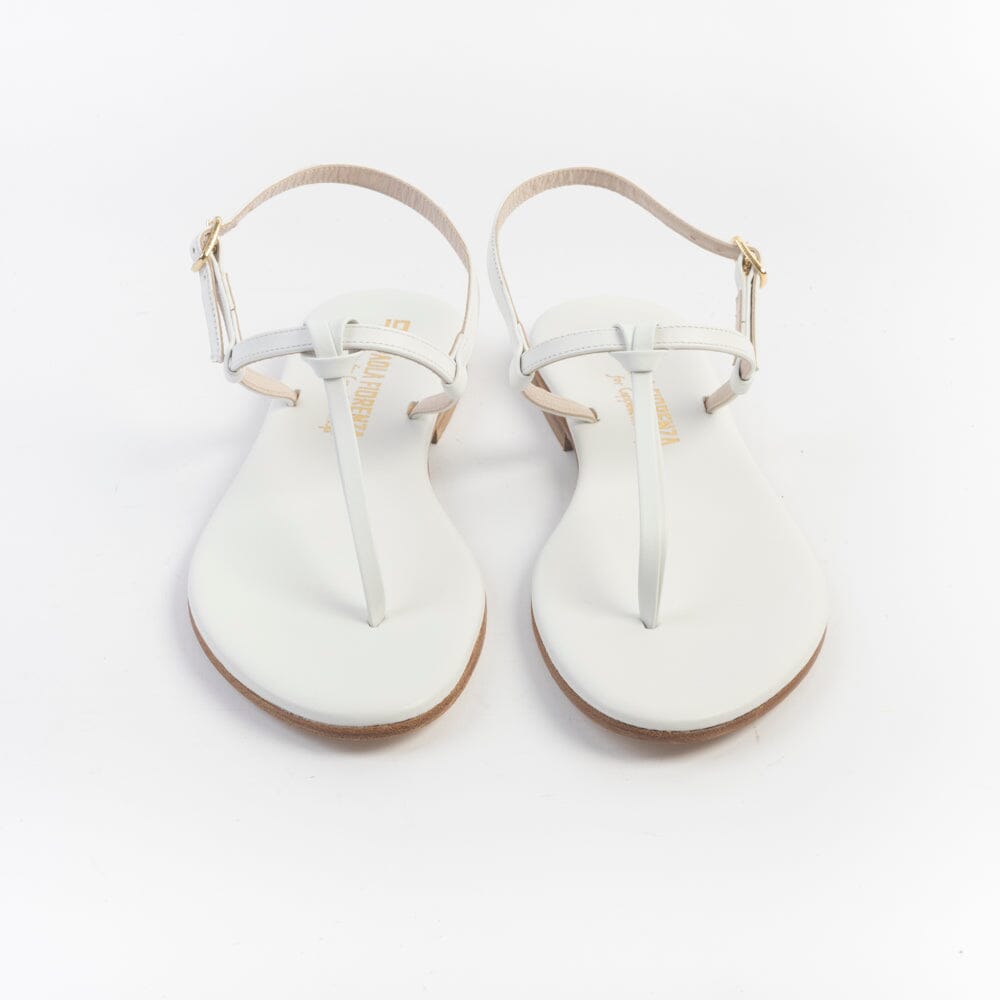 PAOLA FIORENZA - Sandali Bassi Infradito - Nodino - Bianco Scarpe Donna PAOLA FIORENZA