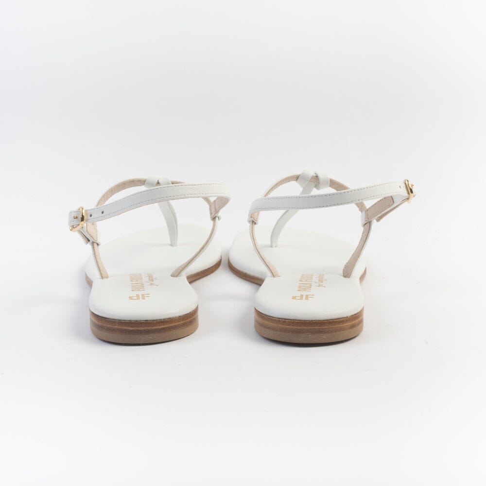 PAOLA FIORENZA - Sandali Bassi Infradito - Nodino - Bianco Scarpe Donna PAOLA FIORENZA