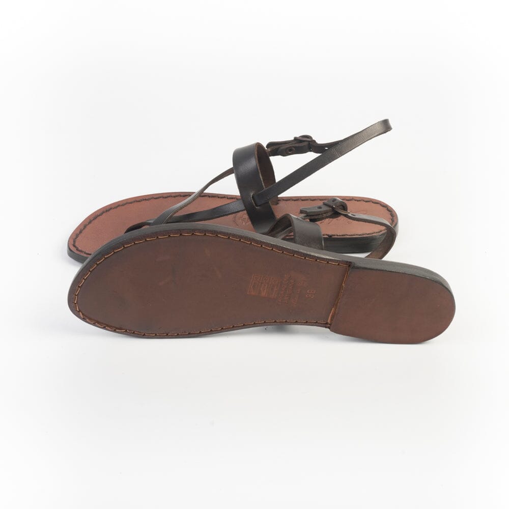 SACHET - Sandali Bassi Infradito - 538 - Testa di Moro Tufato Scarpe Donna SACHET - Calzature