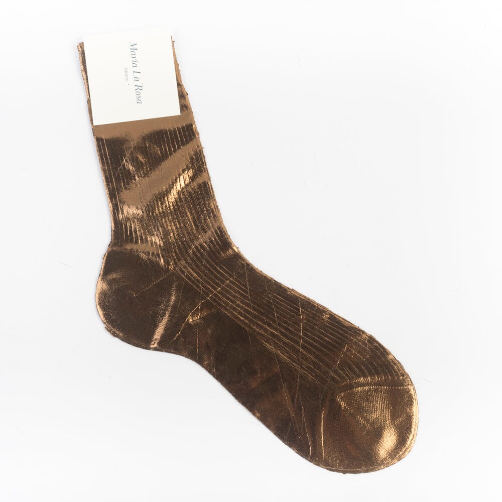 MARIA LA ROSA - Calzino laminato - Brown Borse MARIA LA ROSA