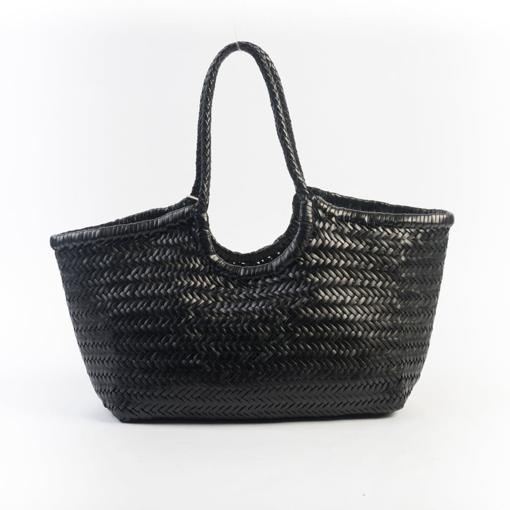 DRAGON DIFFUSION - Borsa intrecciata Nantucket 8822 - Black DRAGON