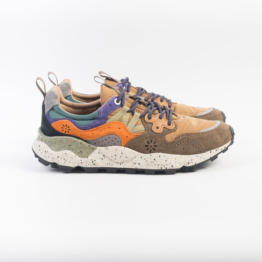 FLOWER MOUNTAIN - Sneakers Yamano 3- 2D98 - Taupe Beige Scarpe Uomo FLOWER MOUNTAIN