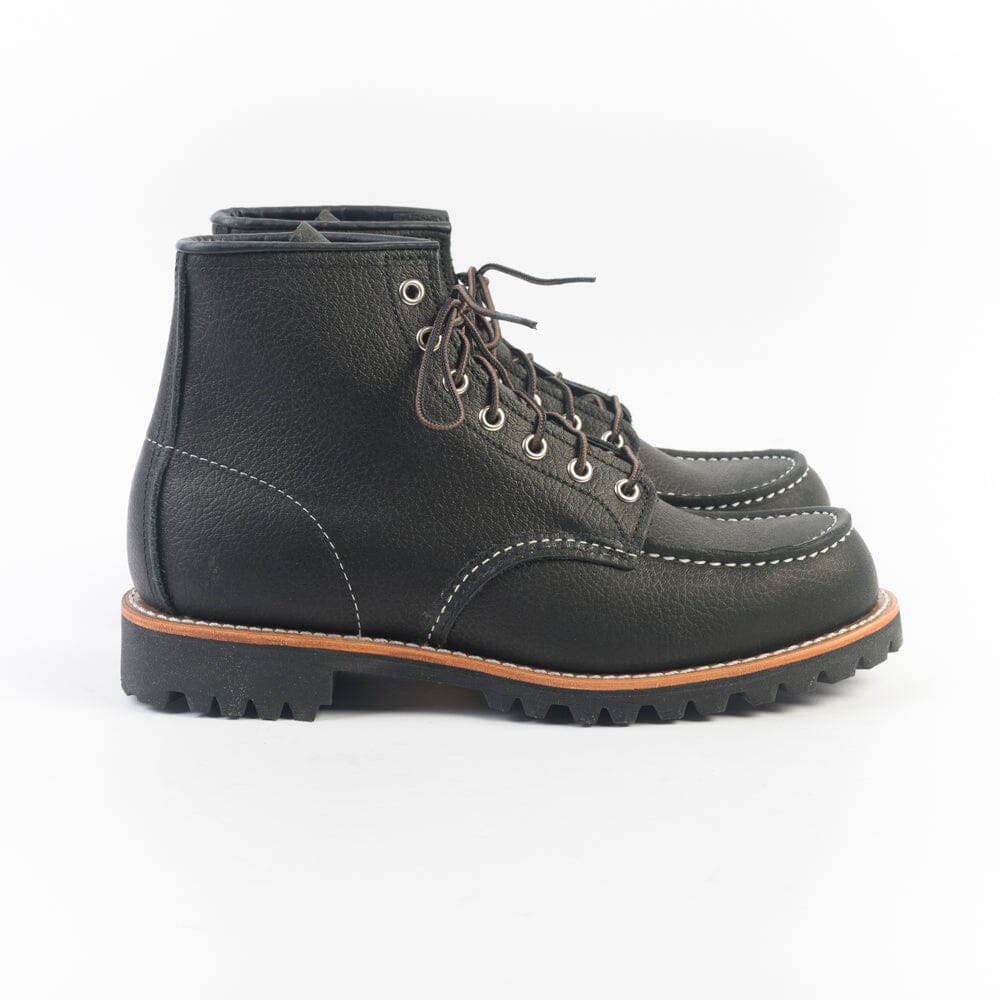 RED WING SHOES - Polacco Roughneck Moc Toe 2949 - Black Oil Slick Scarpe Uomo Red Wing Shoes