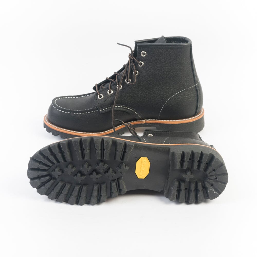 RED WING SHOES - Polacco Roughneck Moc Toe 2949 - Black Oil Slick Scarpe Uomo Red Wing Shoes