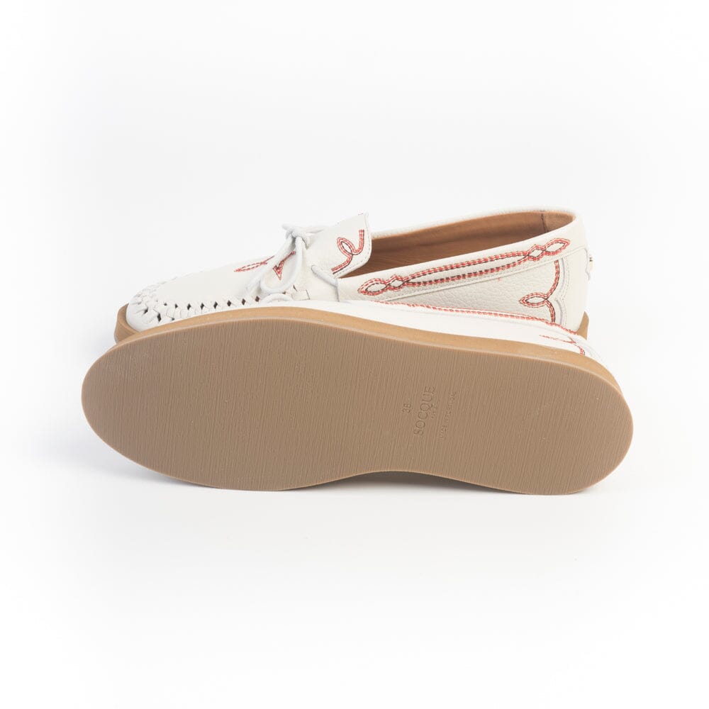 SOCQUE Paris - Mocassini - Totem - Cuir Crema Scarpe Donna SOCQUE Paris