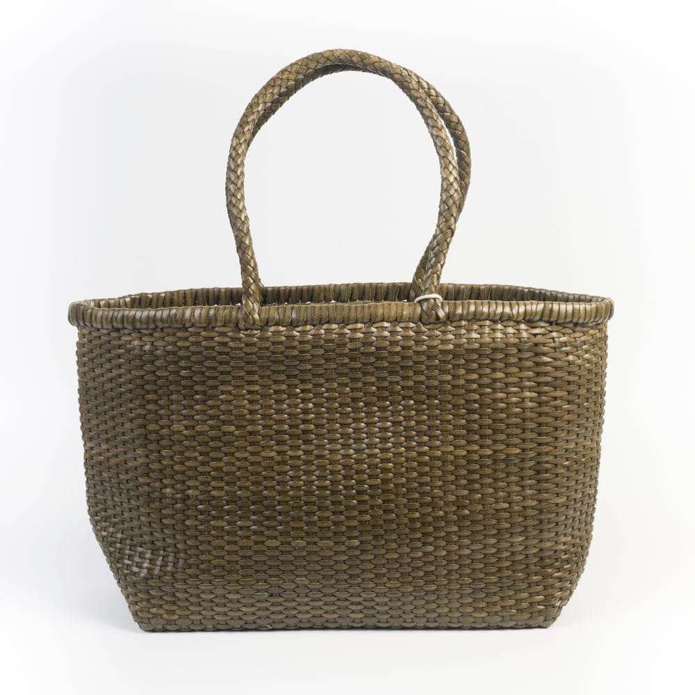 DRAGON DIFFUSION - Borsa intrecciata - B WEAVE BIG - 8805 - Kaki DRAGON DIFFUSION
