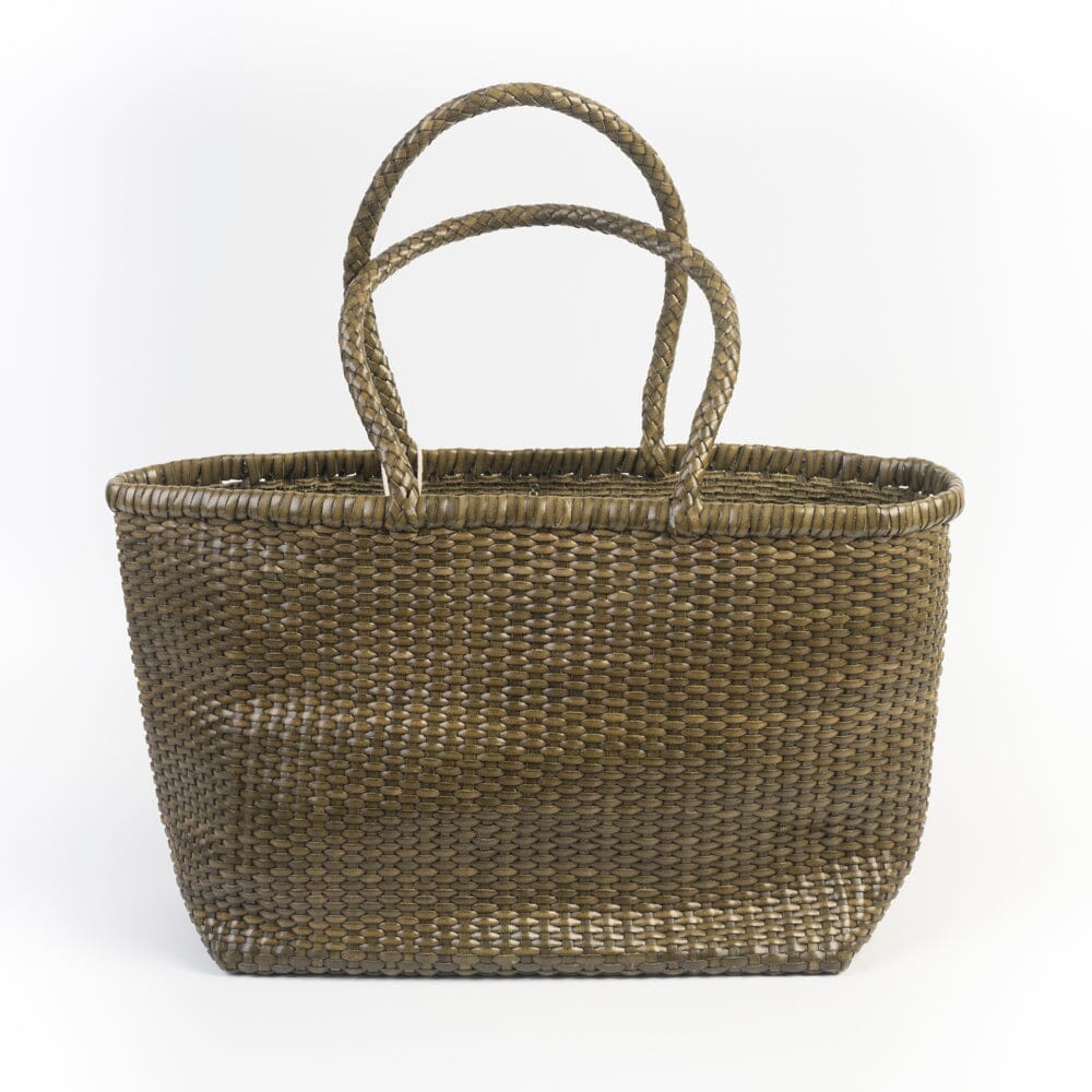 DRAGON DIFFUSION - Borsa intrecciata - B WEAVE BIG - 8805 - Kaki DRAGON DIFFUSION