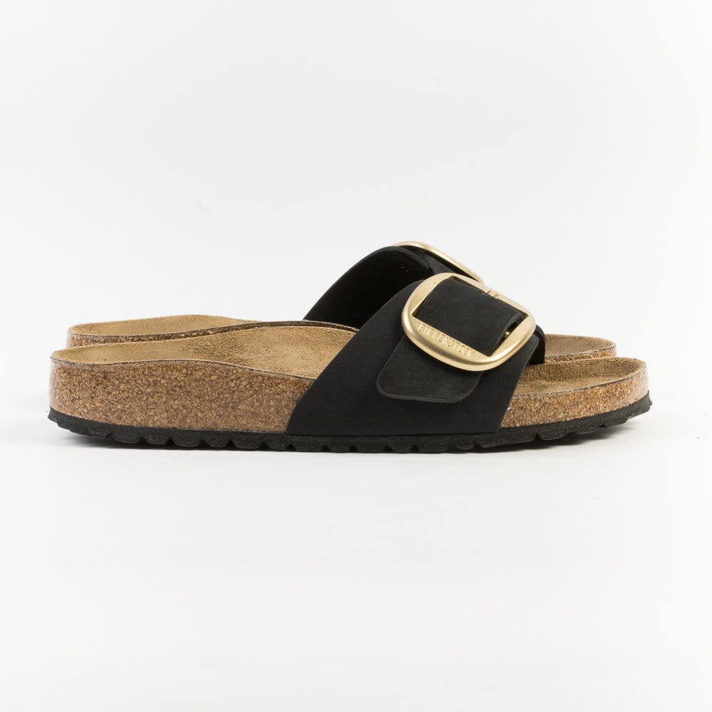 BIRKENSTOCK - Sandali bassi 1023373 - Madrid - Big Buckle - Nero Scarpe Donna BIRKENSTOCK