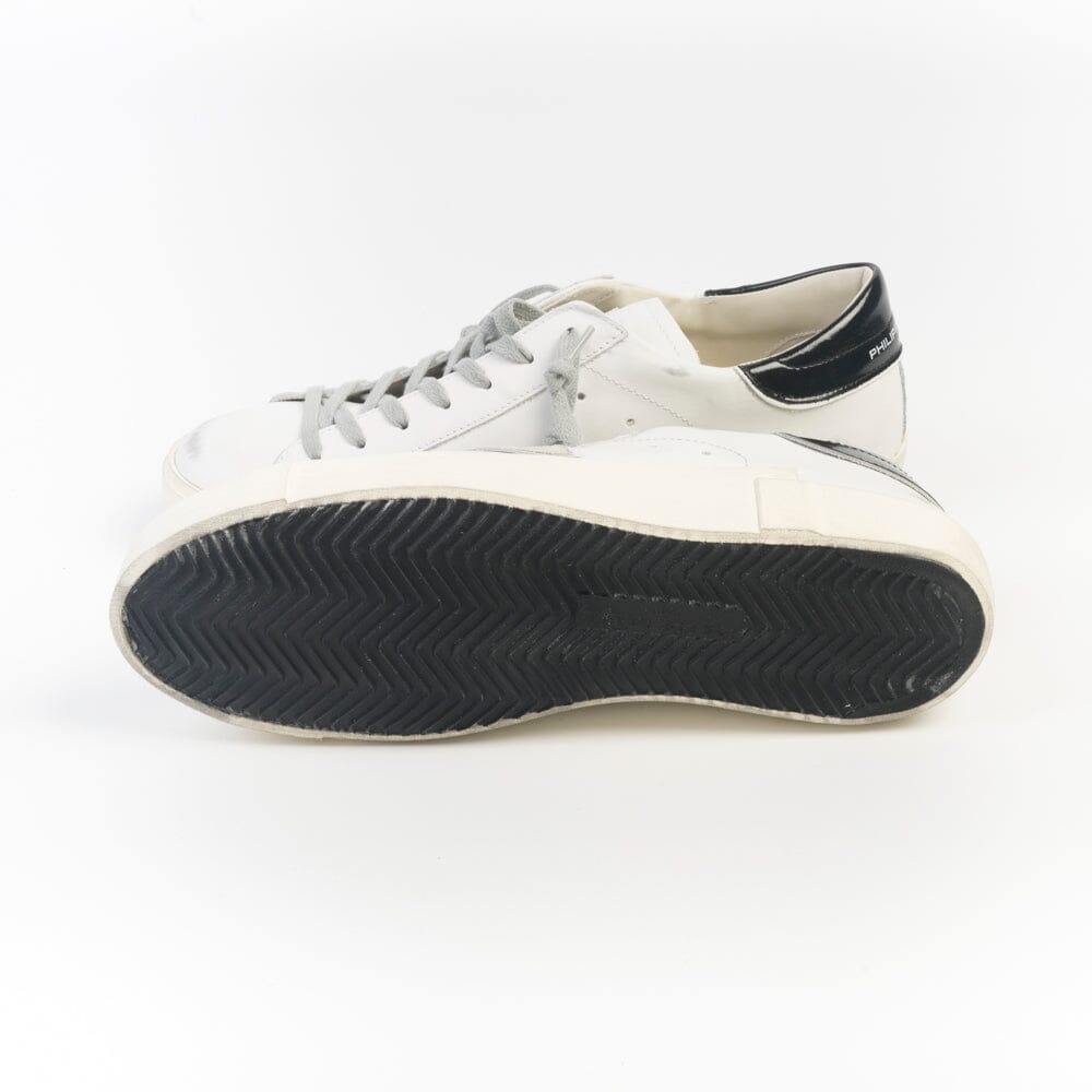 PHILIPPE MODEL - Sneakers - PRLU V030 - Bianco Nero Scarpe Uomo Philippe Model Paris