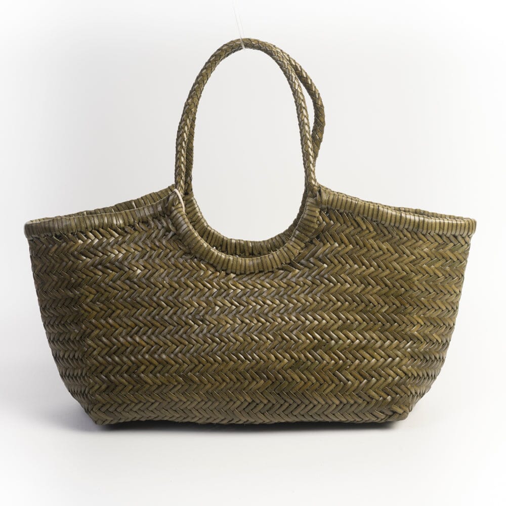 DRAGON DIFFUSION - Borsa intrecciata - 8822 - Nantucket - Kaki DRAGON DIFFUSION