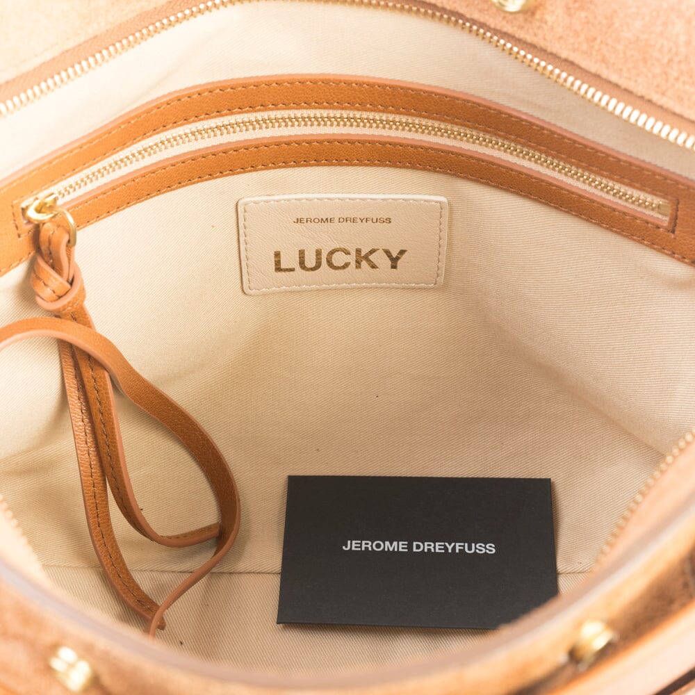 JEROME DREYFUSS - Borsa a Tracolla e Spalla - Lucky Hobo - Camoscio Caramello Borse Jerome Dreyfuss