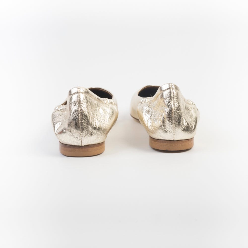 ANNA F - Ballerina - 1403 - Laminato Platino Scarpe Donna Anna F.