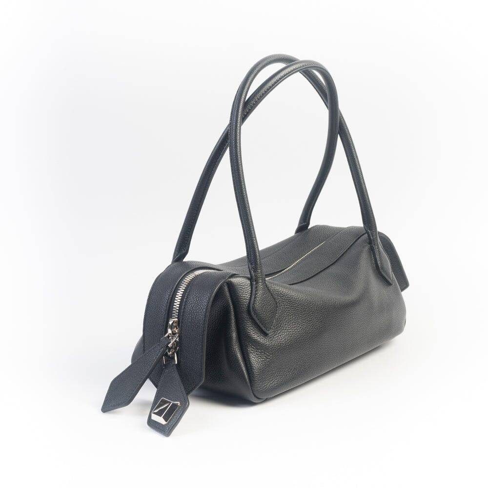 MINOBOSSI - Borsa a spalla - Anna - Pelle martellata Nero Borse MINOBOSSI