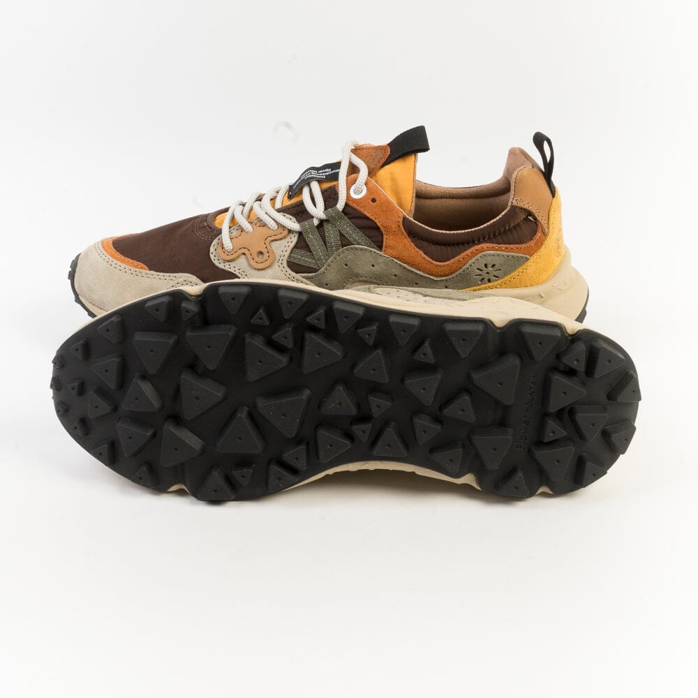 FLOWER MOUNTAIN - Sneakers Yamano 3 1D11 - Taupe Brown Orange Scarpe Donna FLOWER MOUNTAIN