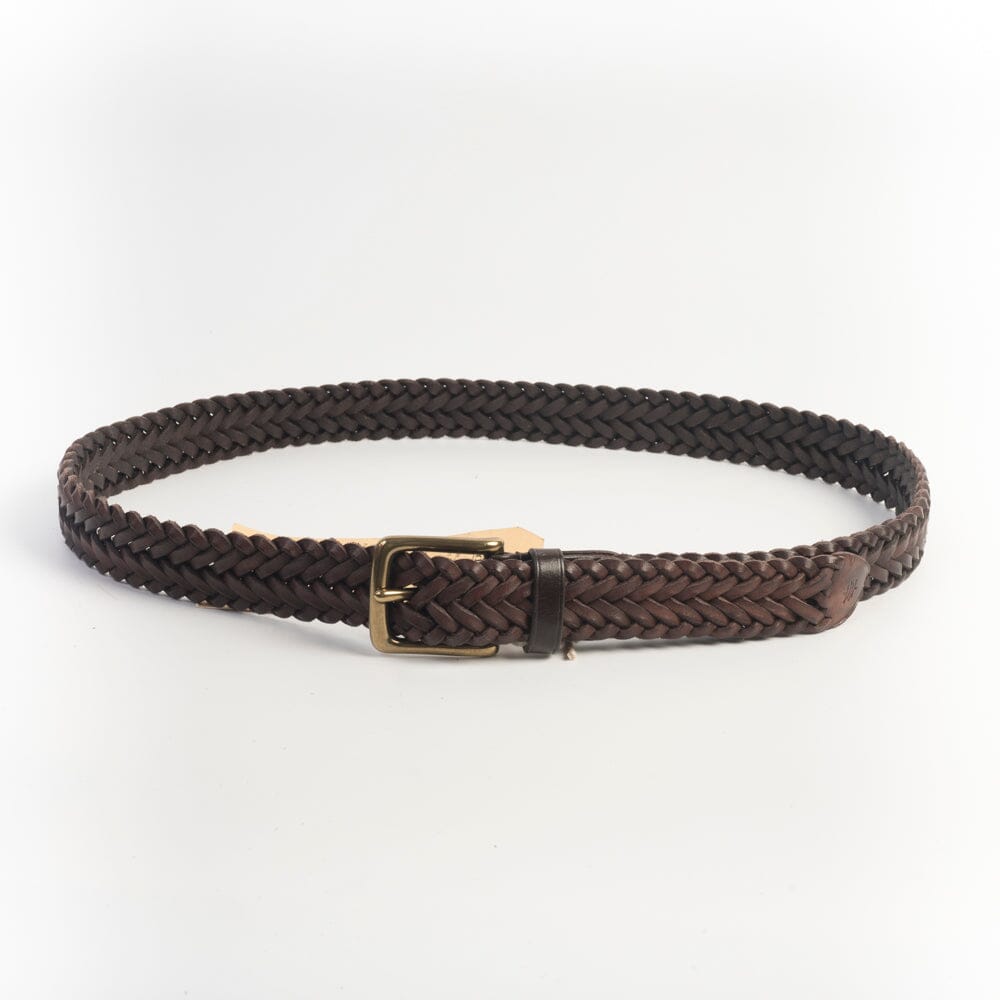 DRAGON DIFFUSION - Cintura intrecciata - 6030 - Polo Tip Dark Brown Accessori Donna DRAGON DIFFUSION