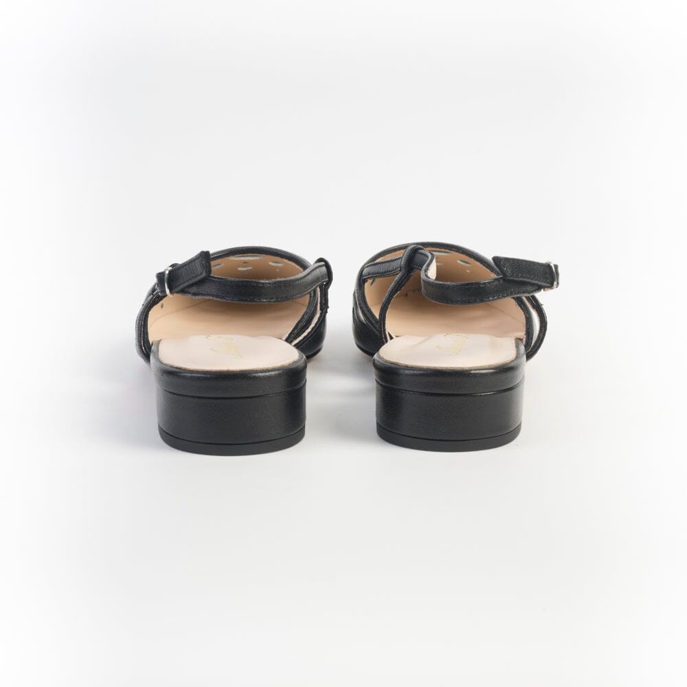 ANNA F. - Sling Back - 1948 - Nappa Nera Scarpe Donna Anna F.