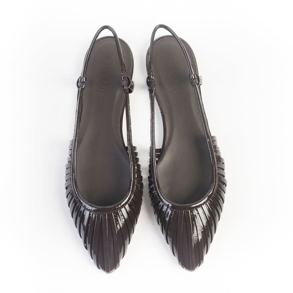 DEL CARLO - Sling Back 11101 - Baby Caffè Scarpe Donna DEL CARLO